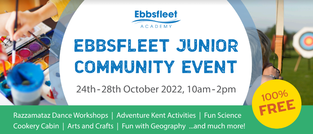 Ebbsfleet Junior Community Event - 24th to 28th October 2022, 10am to 2pm.