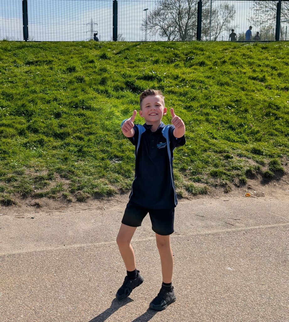 Student partaking in the Ebbsfleet 5k