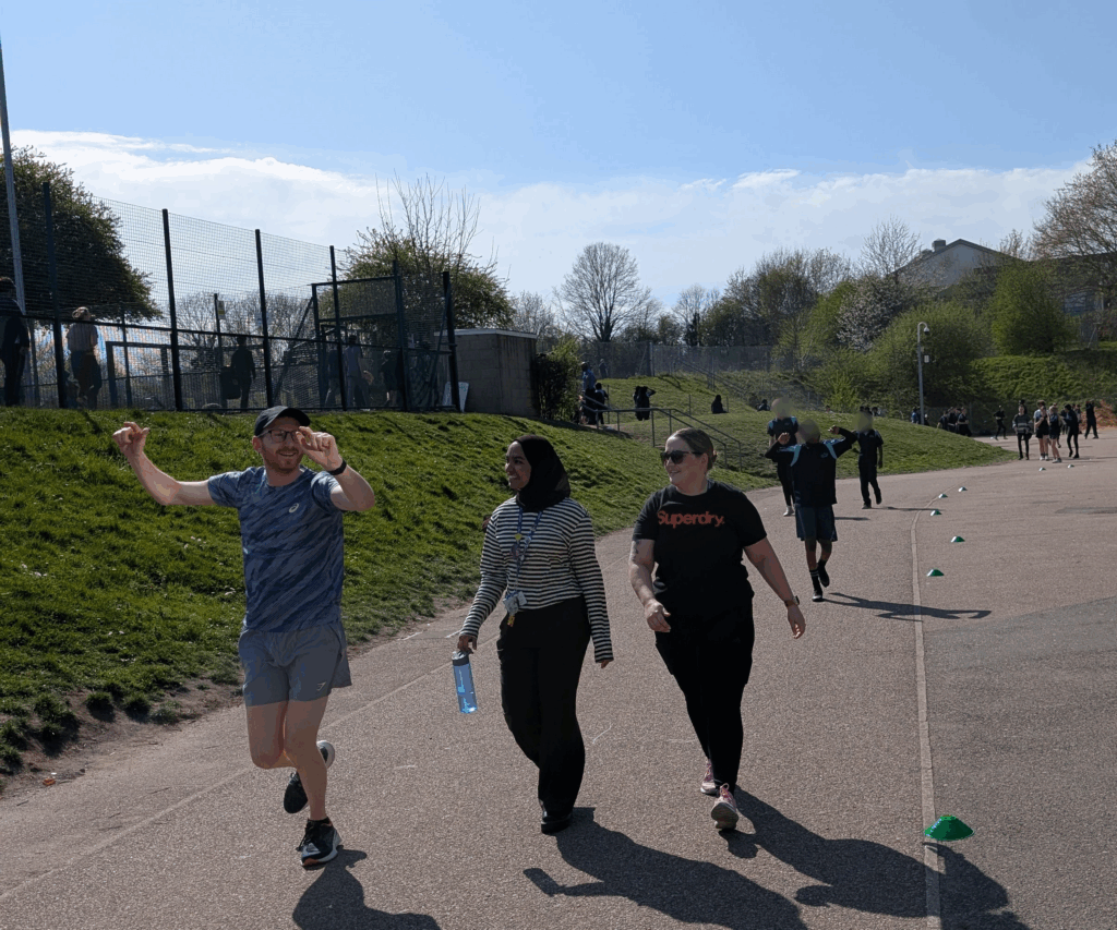 Staff members partaking in the Ebbsfleet 5k